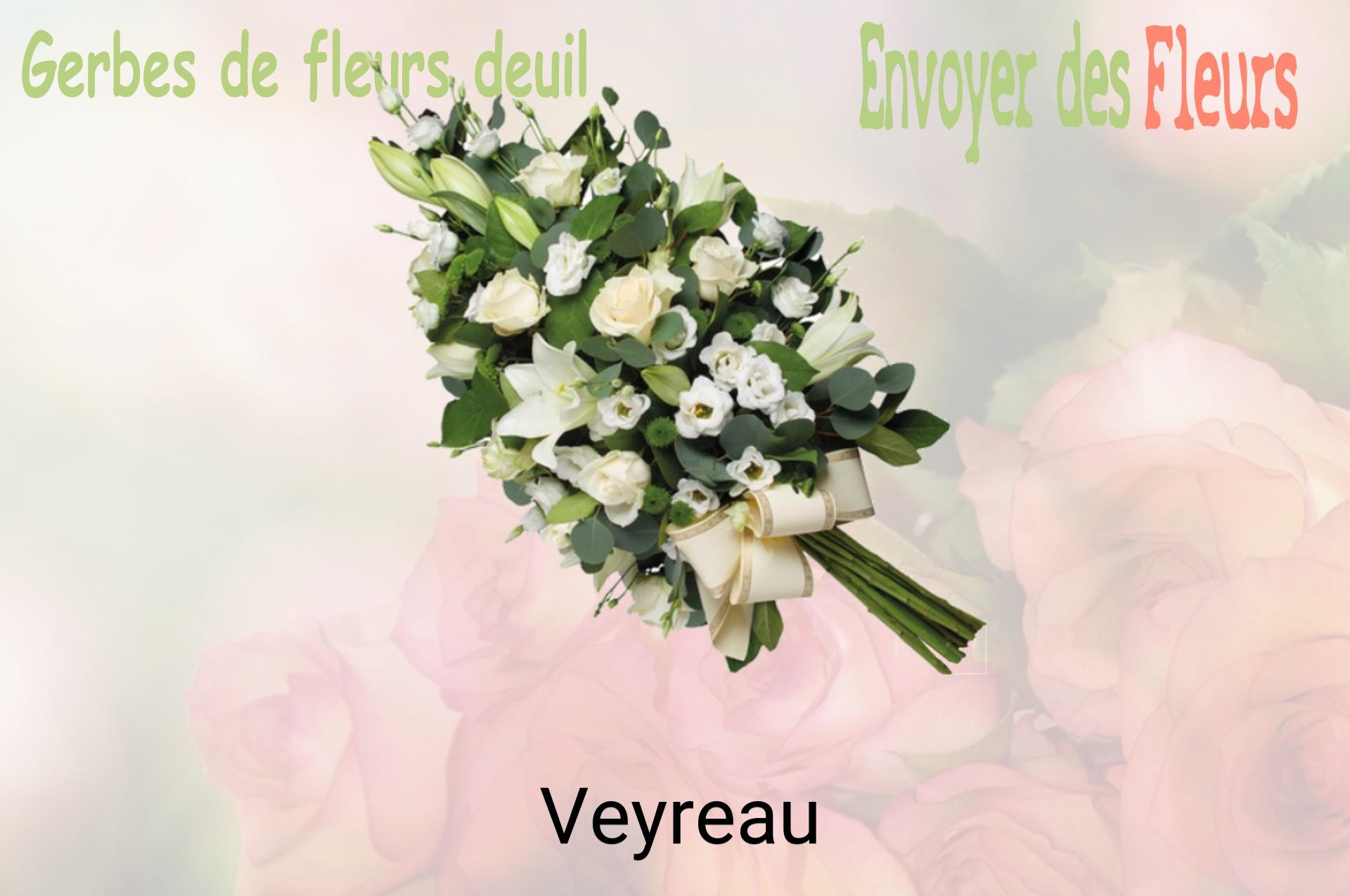 Gerbe de fleurs de deuil livrée à Veyreau
